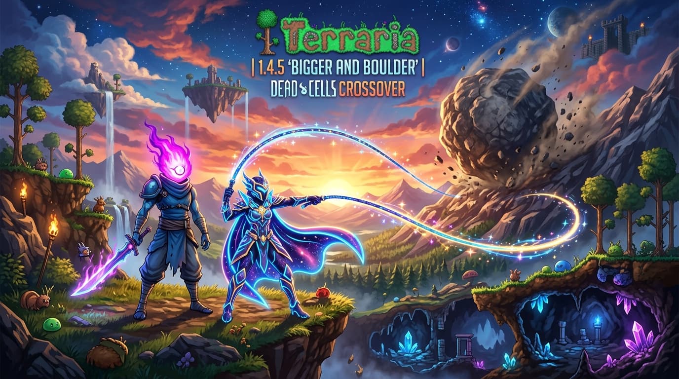 بررسی جامع آپدیت 1.4.5 تراریا (Bigger & Boulder)؛ تغییرات بزرگ، کراساورها و مکانیکهای نوین